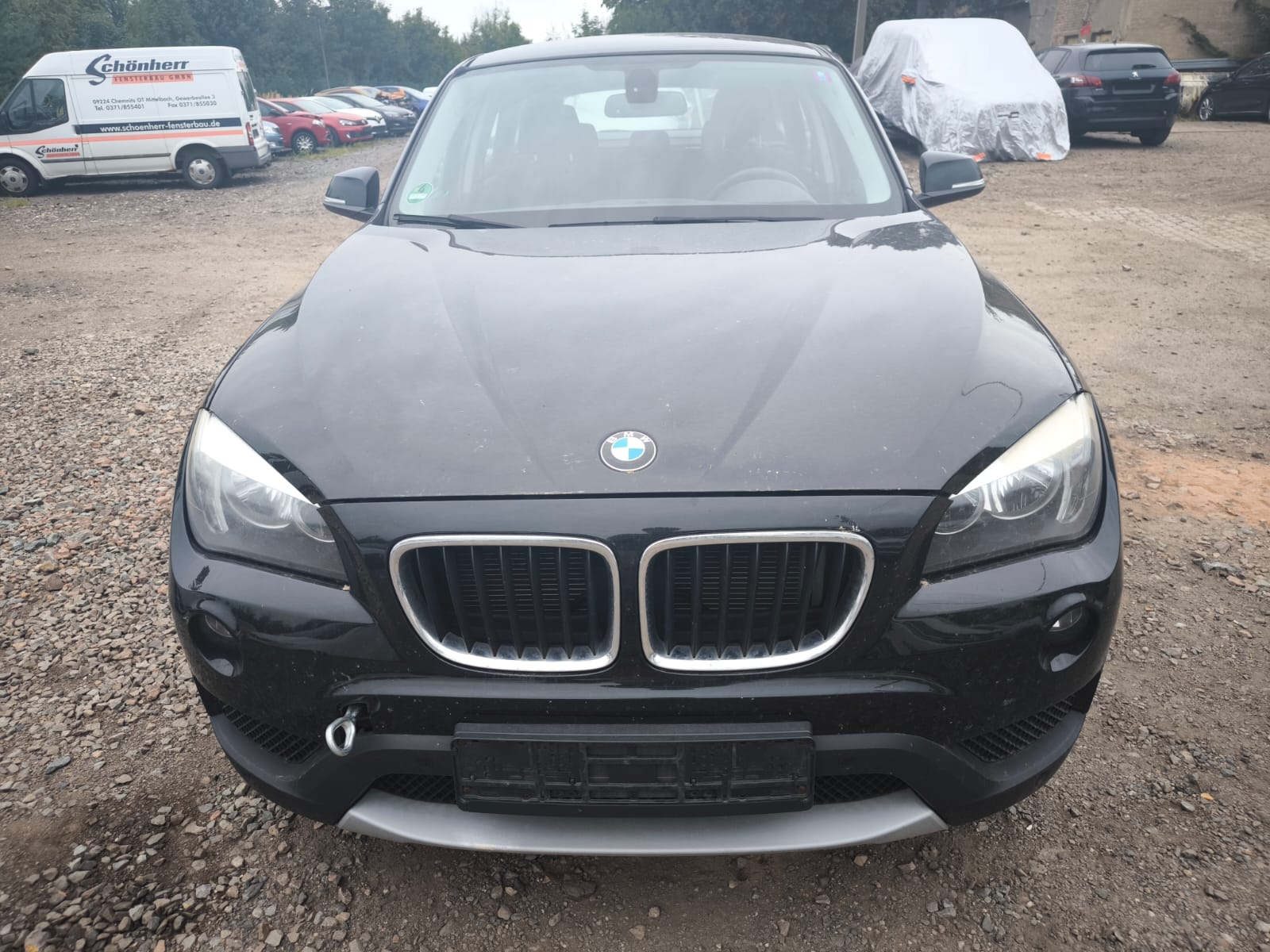 BMW SUV mit Motorschaden in Eberswalde verkaufen auf Schotterplatz