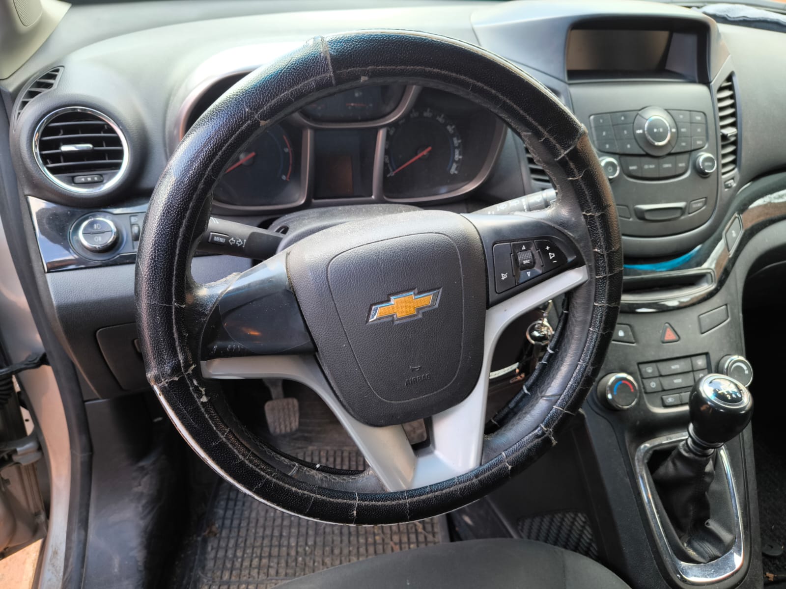 Chevrolet Innenraum mit Lenkrad und Schalthebel nach erfolgreichem Auto verkaufen in Forchheim