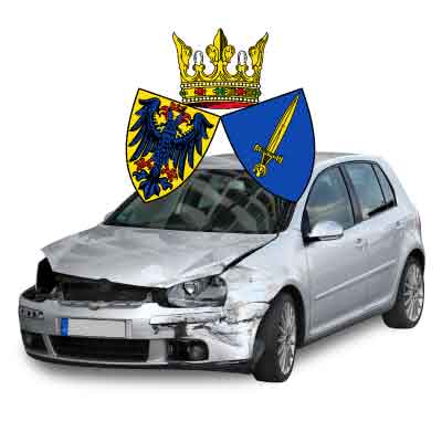 Unfallwagen verkaufen Essen mit Wappen