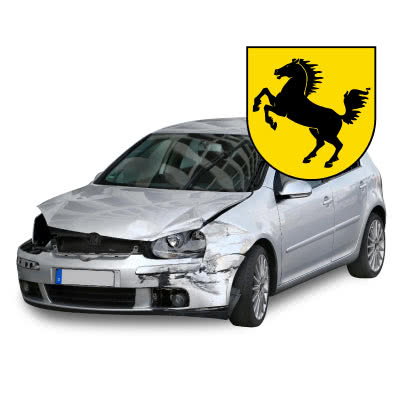 Unfallauto Stuttgart Wappen