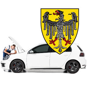 Mechaniker Auto verkaufen Motorschaden Aachen Wappen