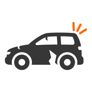 Icon - Auto mit Beschädigungen