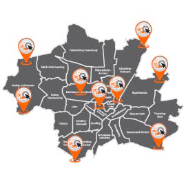 Unfall-Standorte beim Auto Verkaufen in München