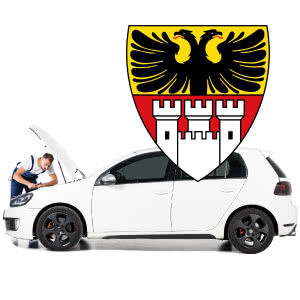 Mechaniker Auto mit Motorschaden verkaufen Duisburg Wappen