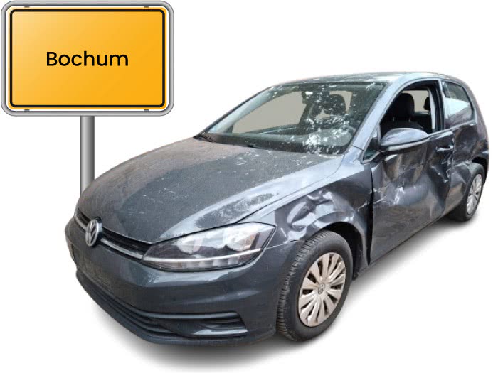 VW mit Seitenschaden beim Autoankauf in Bochum
