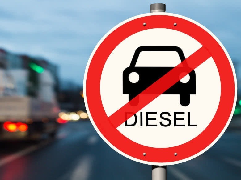 Dieselfahrverbot Deutschland Strafe Schild