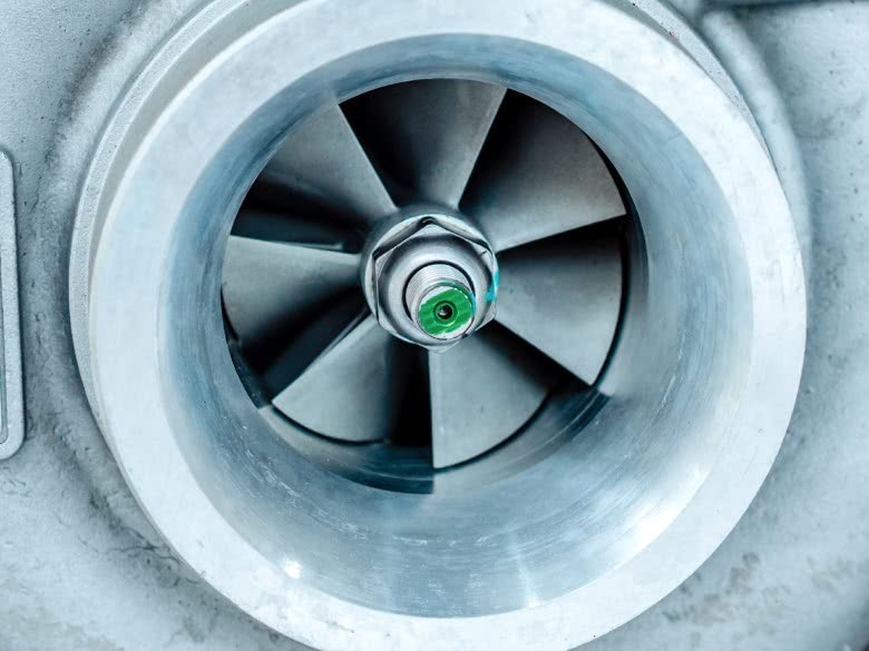 Nahaufnahme Turbine VTG-Turbolader